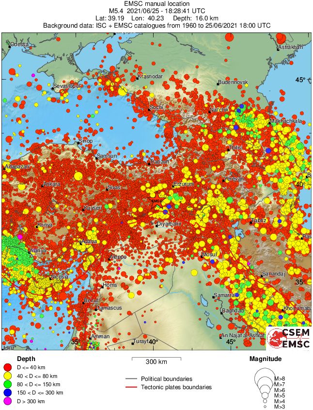 wide historical seismicity