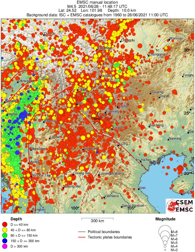 wide historical seismicity