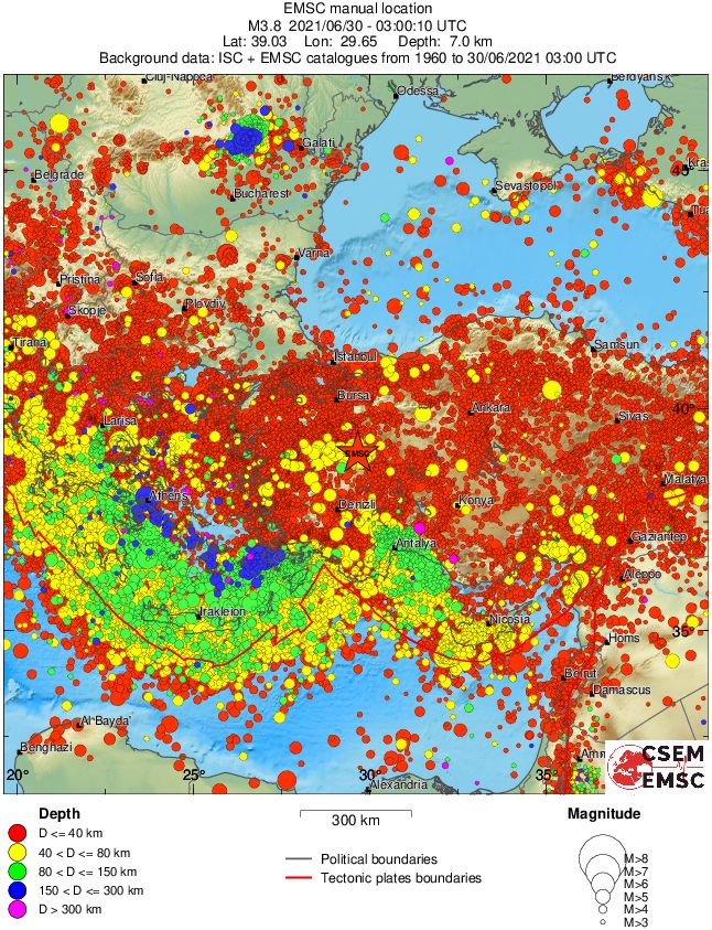 wide historical seismicity