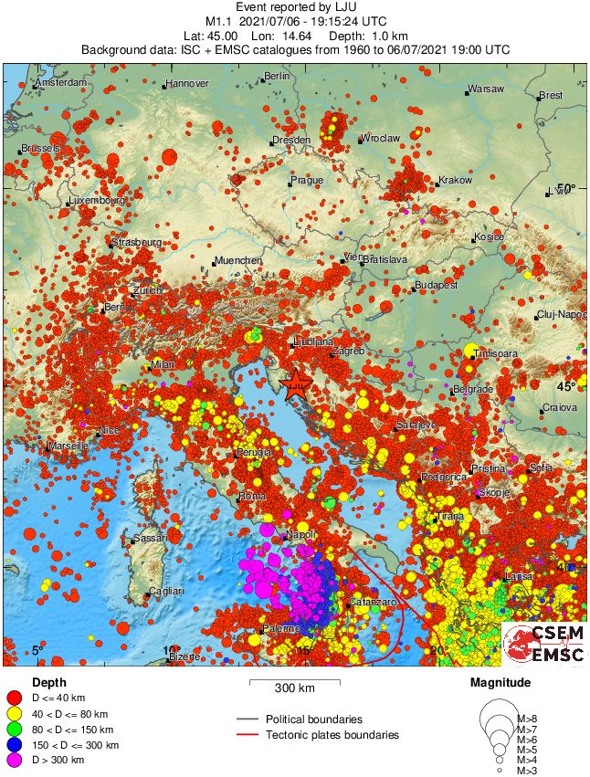 wide historical seismicity