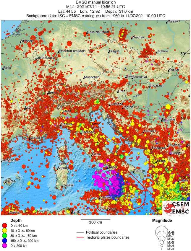 wide historical seismicity