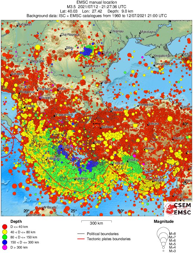 wide historical seismicity