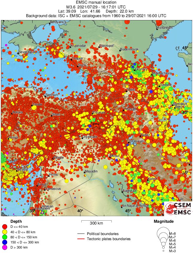 wide historical seismicity
