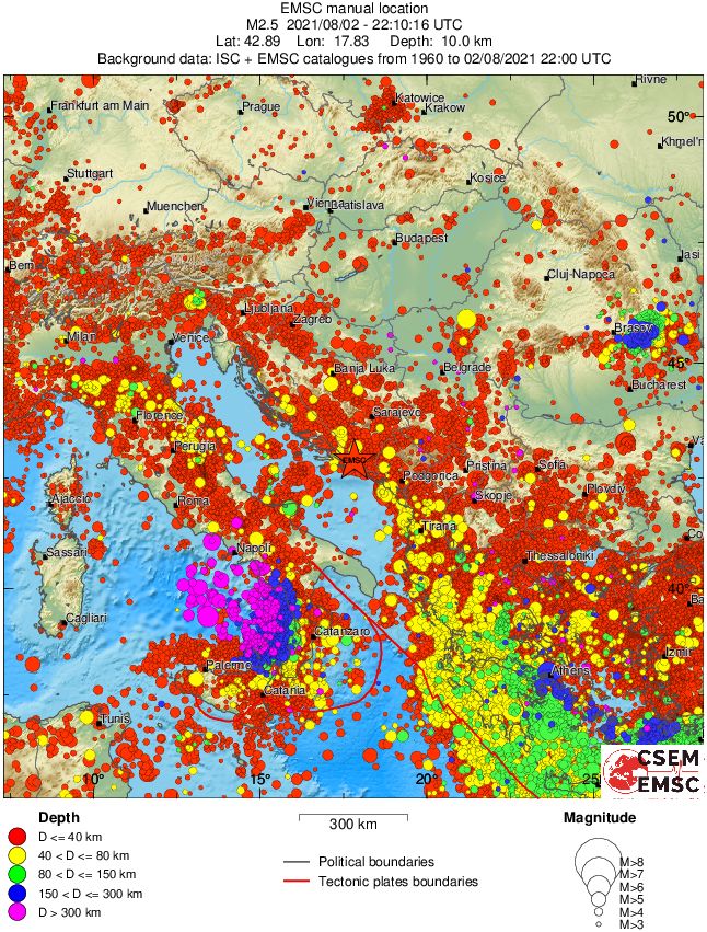 wide historical seismicity