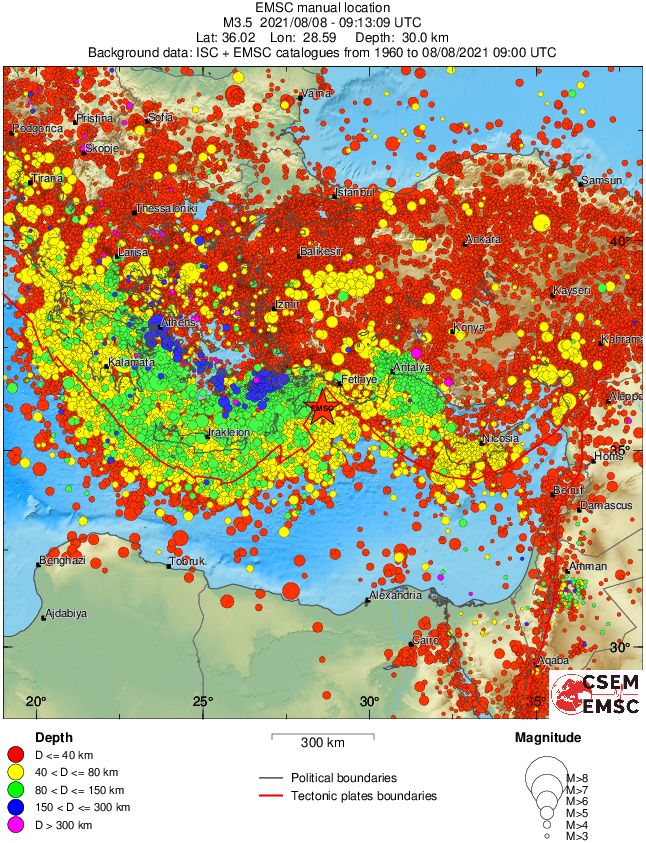 wide historical seismicity