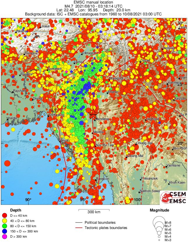 wide historical seismicity