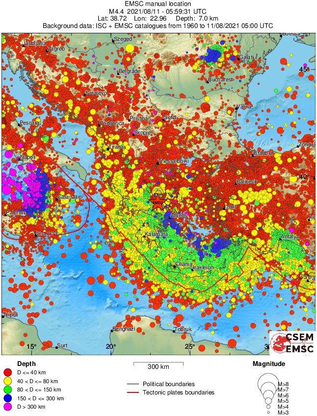 wide historical seismicity