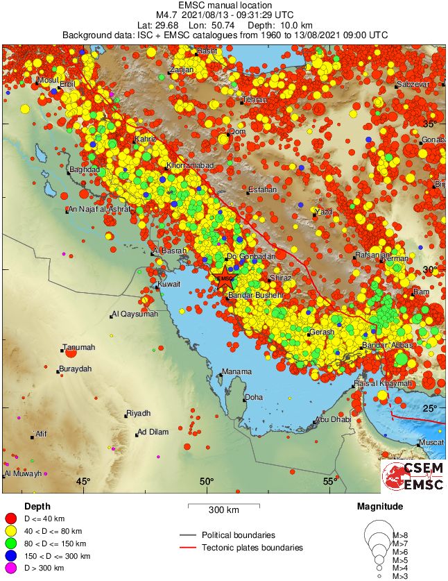 wide historical seismicity