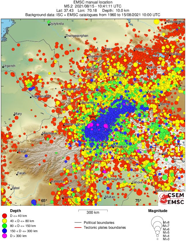wide historical seismicity