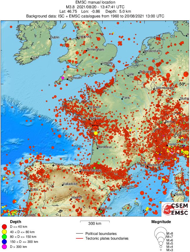 wide historical seismicity