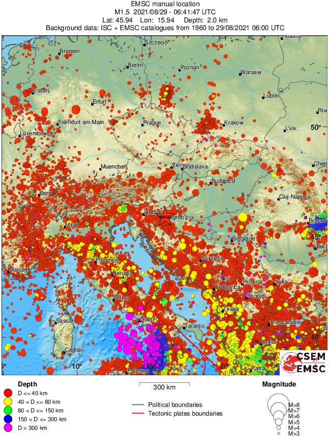 wide historical seismicity