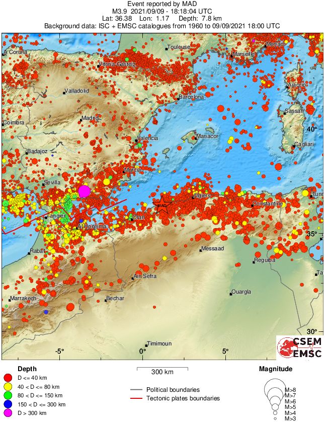 wide historical seismicity