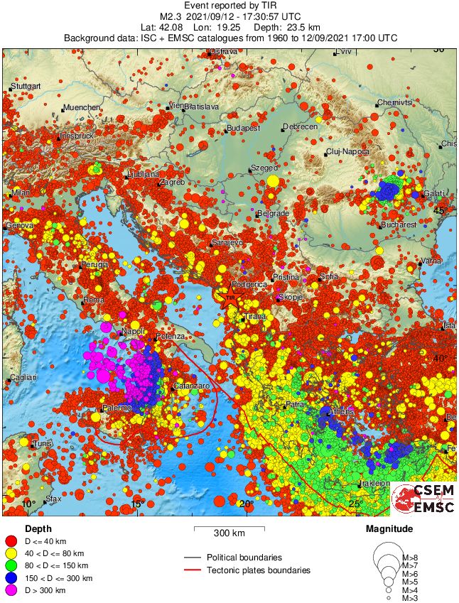 wide historical seismicity