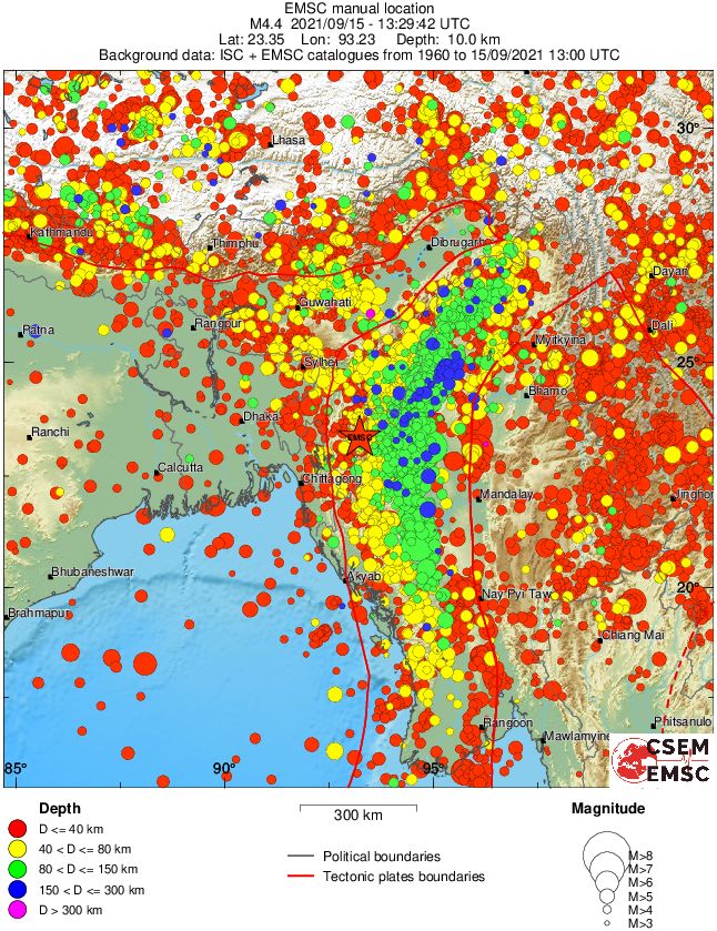wide historical seismicity