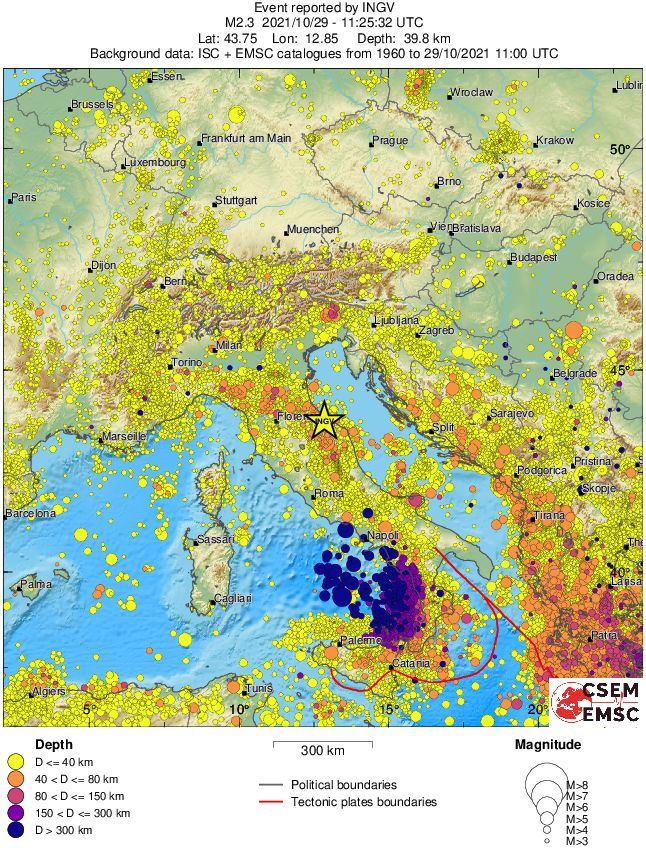 wide historical seismicity