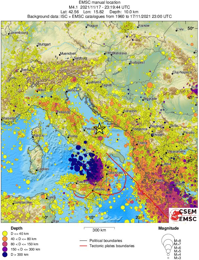 wide historical seismicity