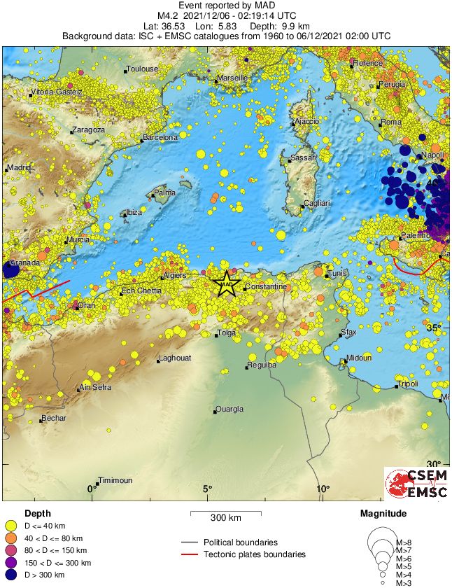 wide historical seismicity
