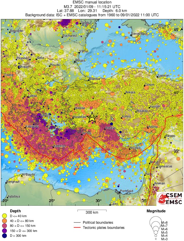 wide historical seismicity