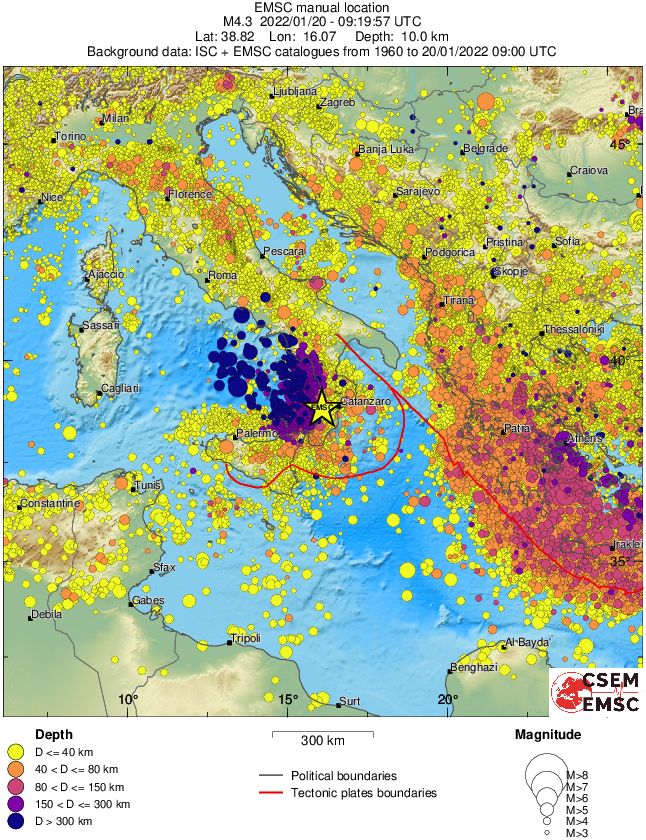 wide historical seismicity