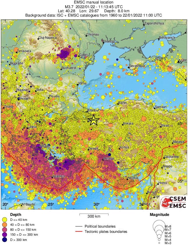 wide historical seismicity