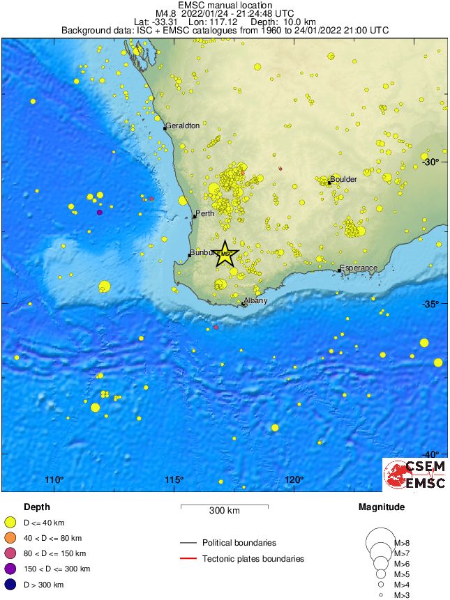 wide historical seismicity
