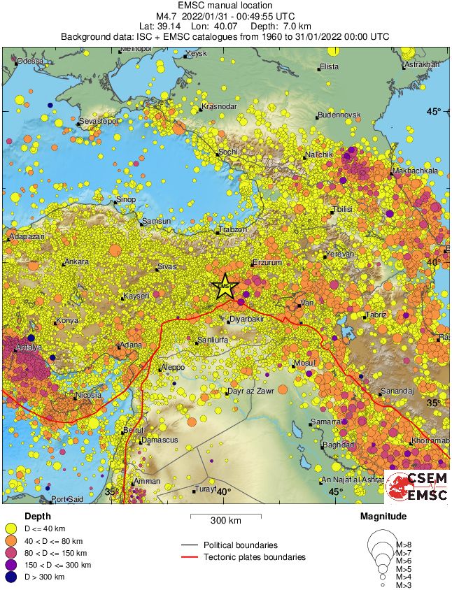 wide historical seismicity