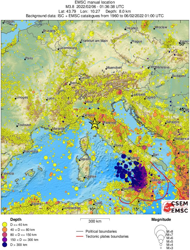 wide historical seismicity