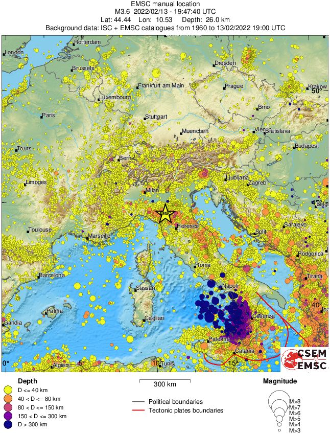 wide historical seismicity
