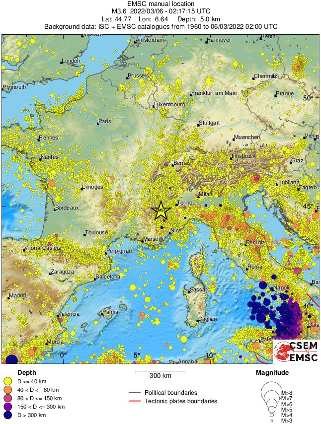 wide historical seismicity