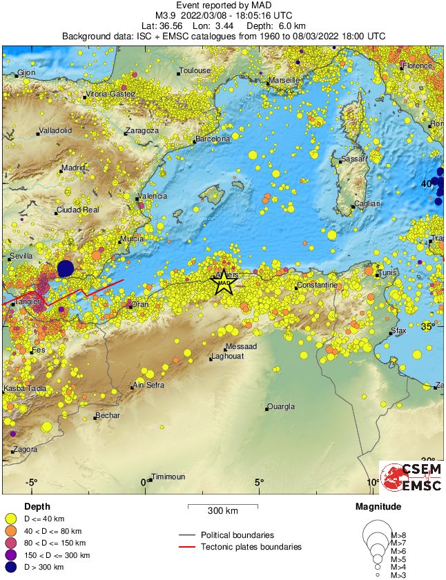 wide historical seismicity