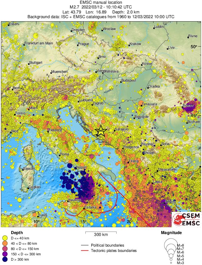 wide historical seismicity