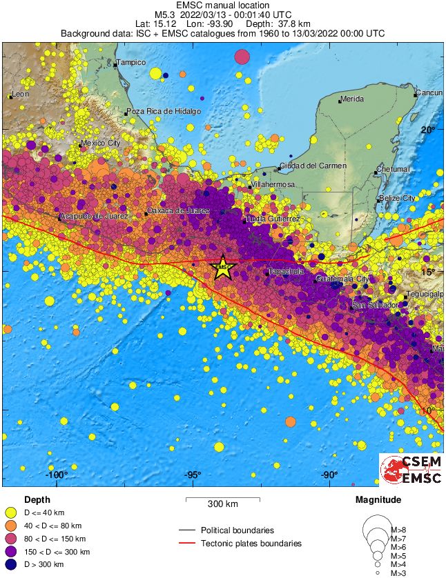 wide historical seismicity