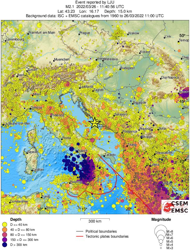wide historical seismicity