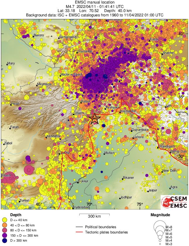 wide historical seismicity