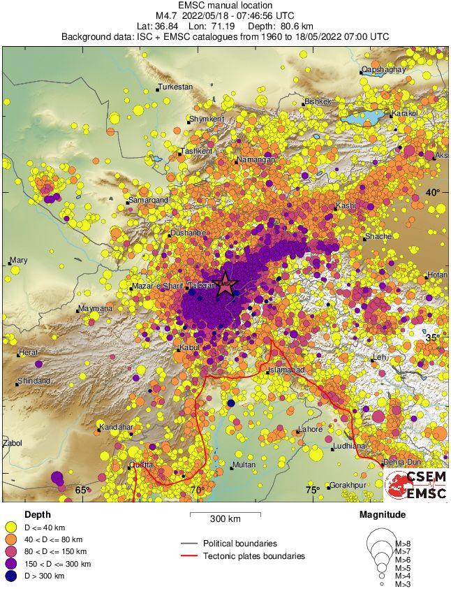 wide historical seismicity