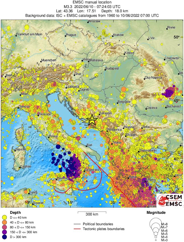 wide historical seismicity