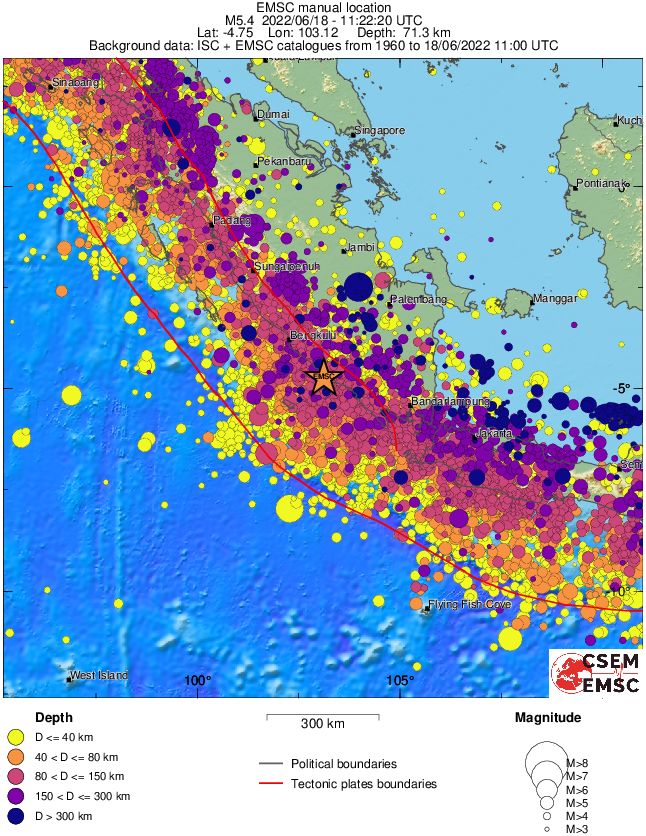 wide historical seismicity