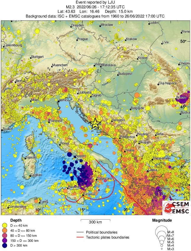 wide historical seismicity