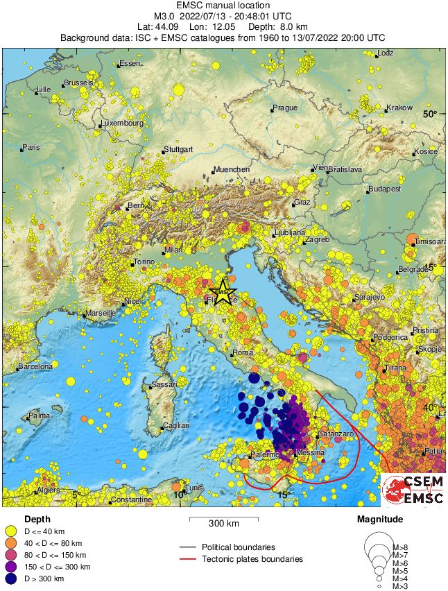wide historical seismicity