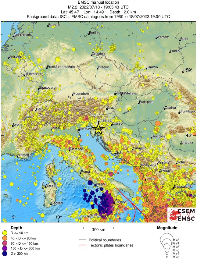 wide historical seismicity