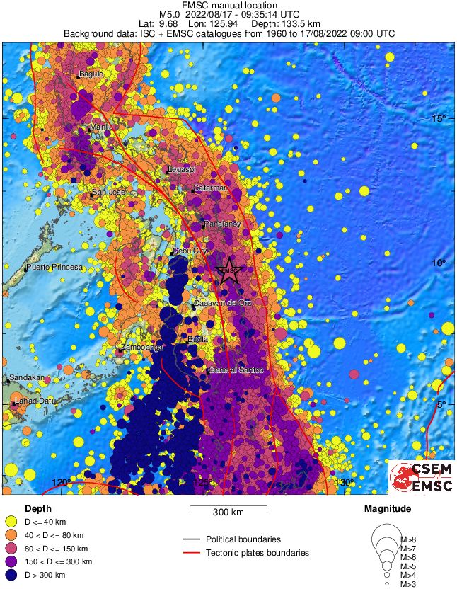 wide historical seismicity