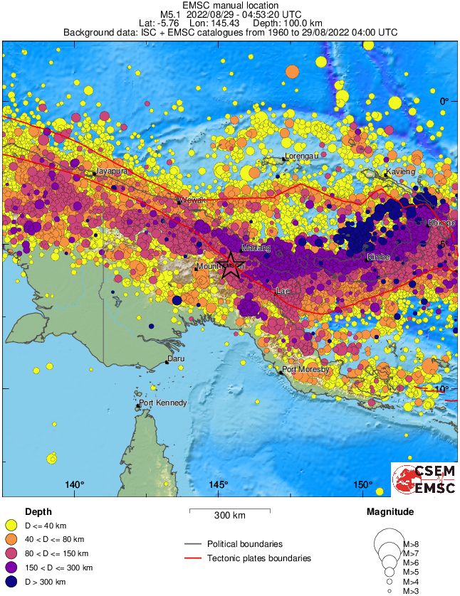 wide historical seismicity