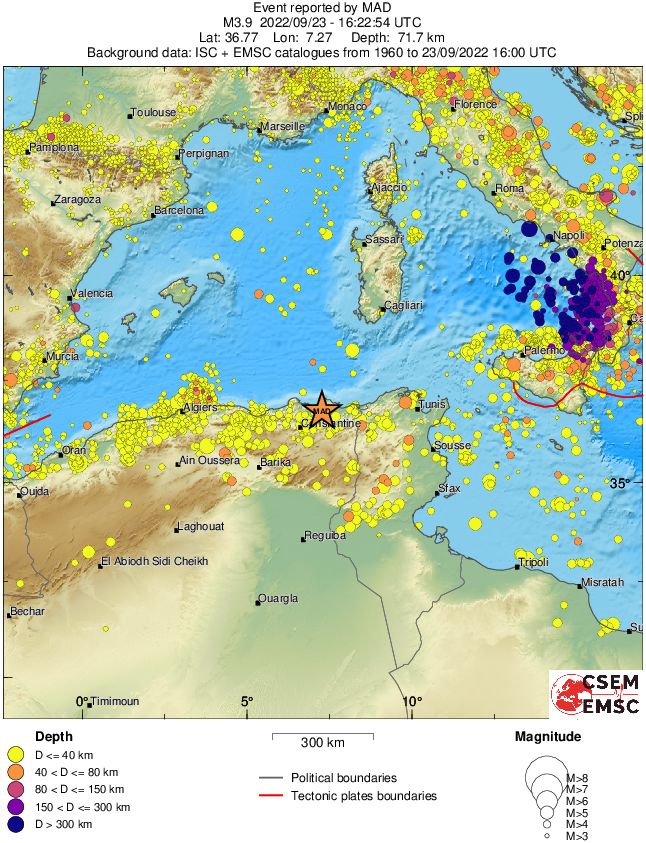 wide historical seismicity