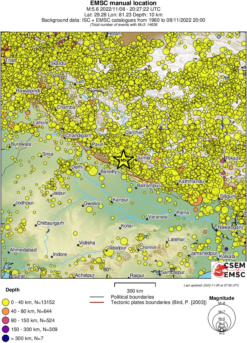 wide historical seismicity