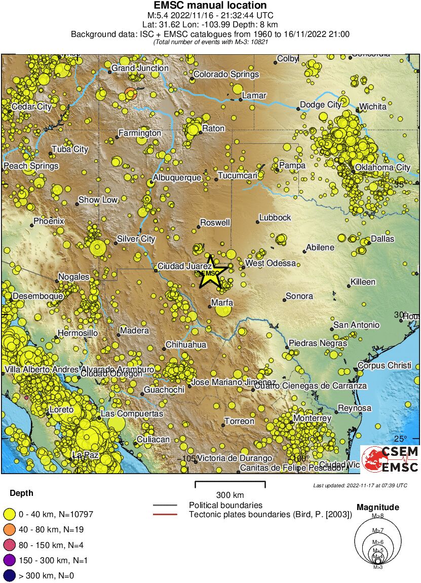 wide historical seismicity