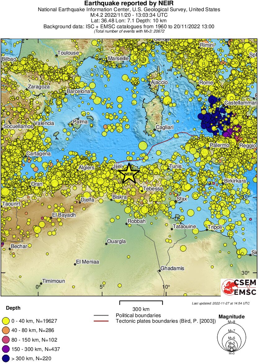 wide historical seismicity