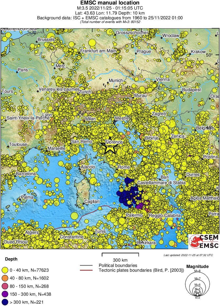wide historical seismicity