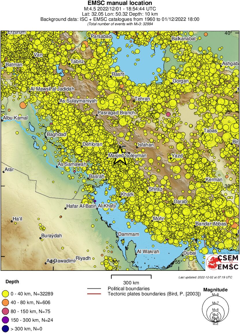 wide historical seismicity