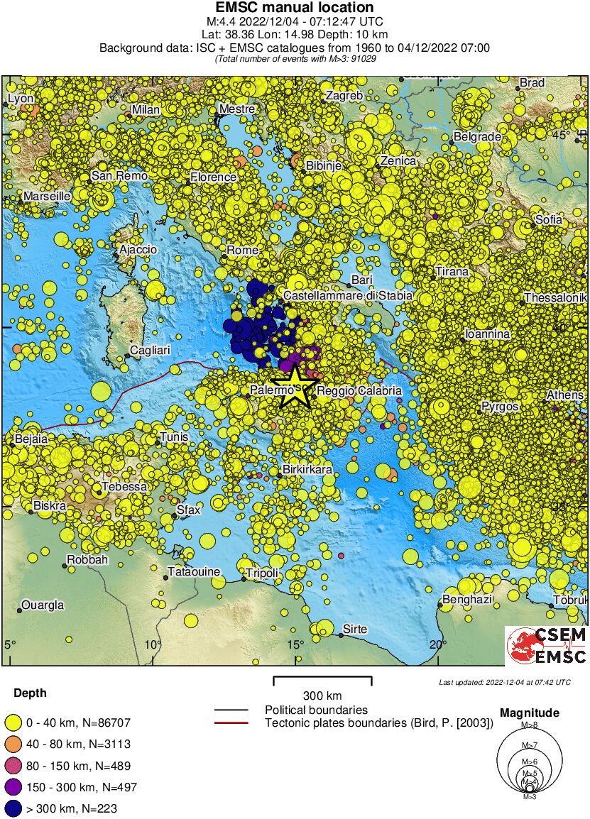 wide historical seismicity