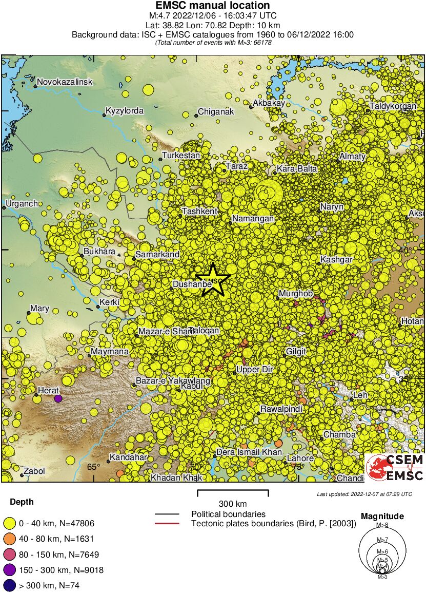 wide historical seismicity